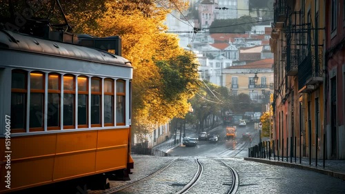 Charming Lisbon Tram: A Cinematic Journey Through Portugal's Historic Streets in Stunning Detail
