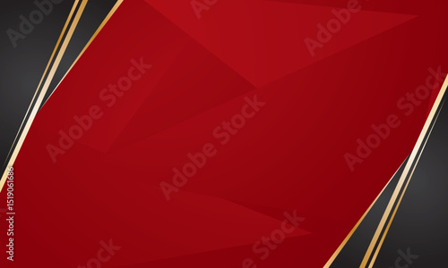 Red black background with abstract geometry, perfect for luxury certificate