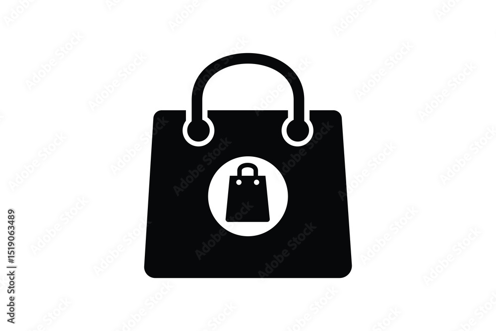 Shopping Bag Icon. Shopping bag symbol isolated on transparent background. Icon for app or website. Shopping Bag Icon. Shopping bag symbol isolated on transparent background. Icon for app or website.