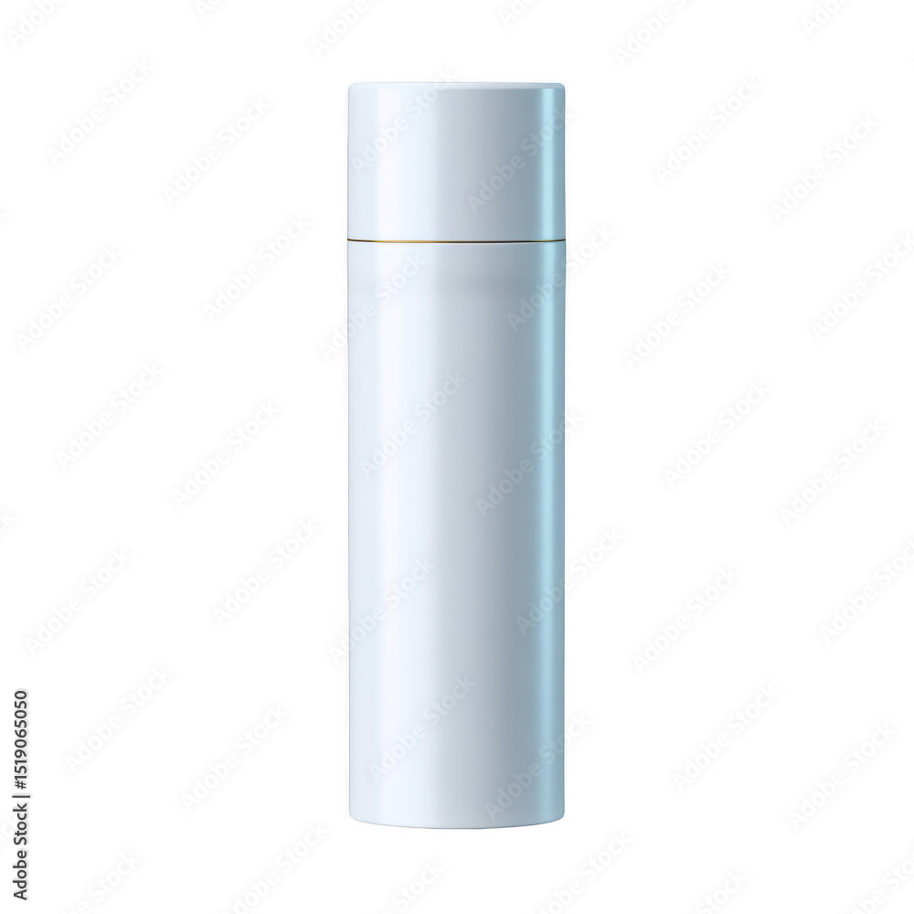 A sleek, modern thermos with a cylindrical shape and a smooth finish, designed for keeping beverages hot or cold. cut out. transparent background A sleek, modern thermos with a cylindrical shape and a smooth finish, designed for keeping beverages hot or cold. cut out. transparent background