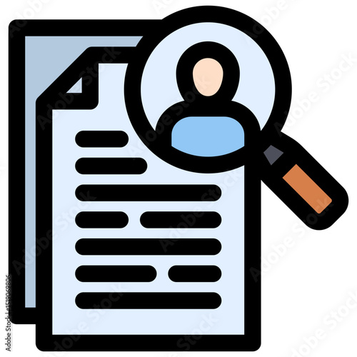 Job Search icon symbol. Vector illustration.
