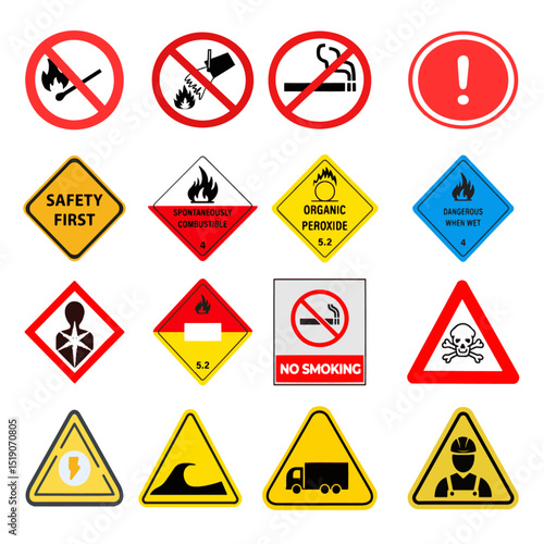 Common Caution Symbols Vector Set Free Download Common Caution Symbols Vector Set - GFXLoad