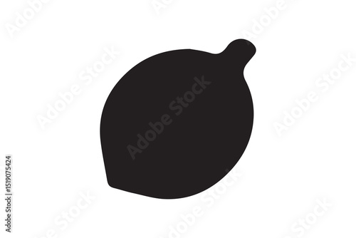 nutmeg vector silhouette isolated in white background