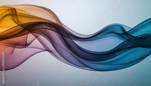 Abstract Flowing Smoke Gradient With Ethereal Color Vapor and Atmospheric Motion Design