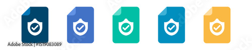 folder documents file icon with check mark