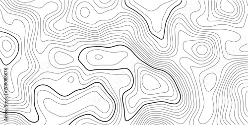 Topographic map background geographic line map with elevation assignments. Modern design with White background with topographic wavy pattern design.