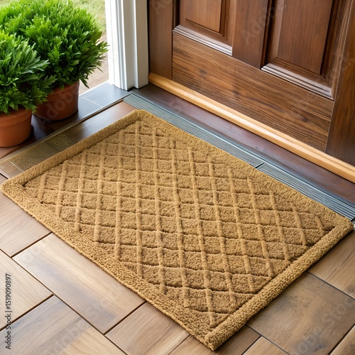 Simple Outdoor Doormat on transparent background