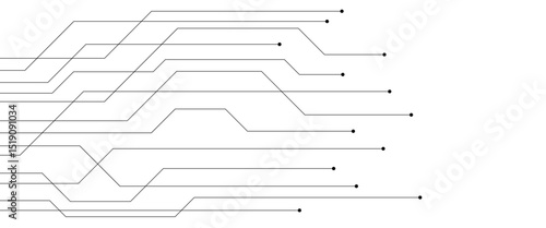 circuit board electronics digital technology banner blue 
