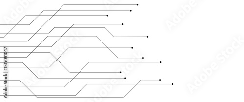 circuit board electronics digital technology banner blue 