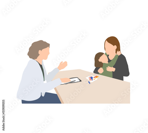 motional support session with mother and child at consultation