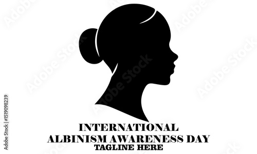International albinism awareness day vector Illustration. International albinism awareness day logo design with white background