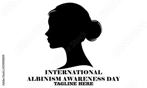 International albinism awareness day vector Illustration. International albinism awareness day logo design with white background