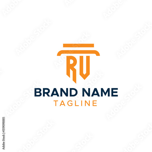 RV letter logo