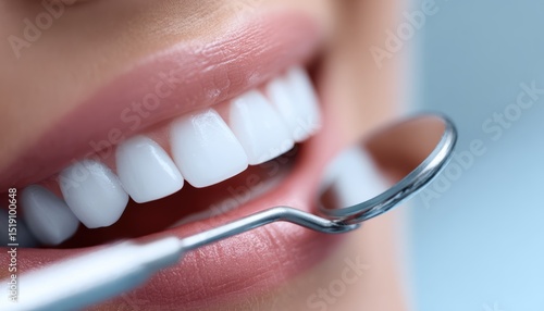 A dentist performing a detailed oral examination, emphasizing hygiene, gum health, and tooth inspection for preventive dental care.