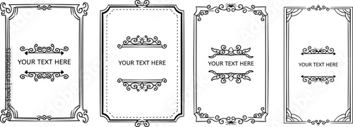 luxury decorative vintage frame that looks to hold text