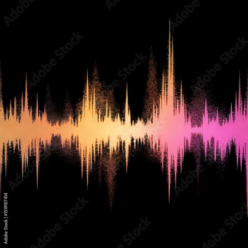 abstract representation of light waves 