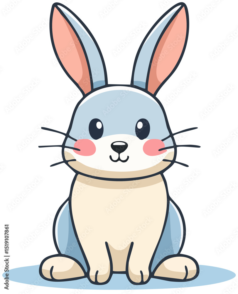 Fototapeta premium Adorable Grey Bunny