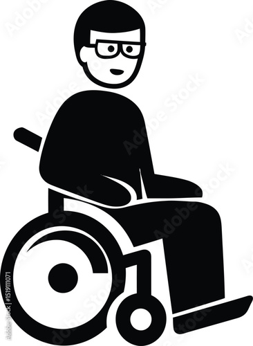 Wheelchair Accessibility Icon – Inclusive Design Symbol for Mobility and Disability Representation