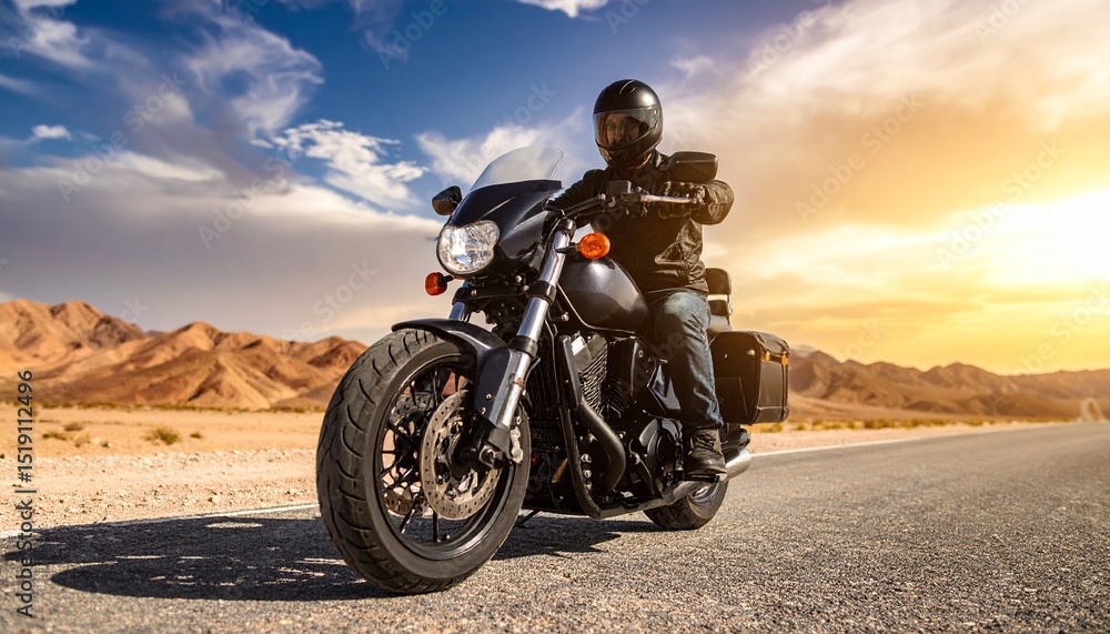 biker on motorcycle biker on motorcycle