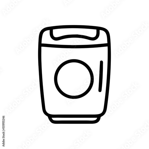 Washing Machine Icon Outline Vector Illustration