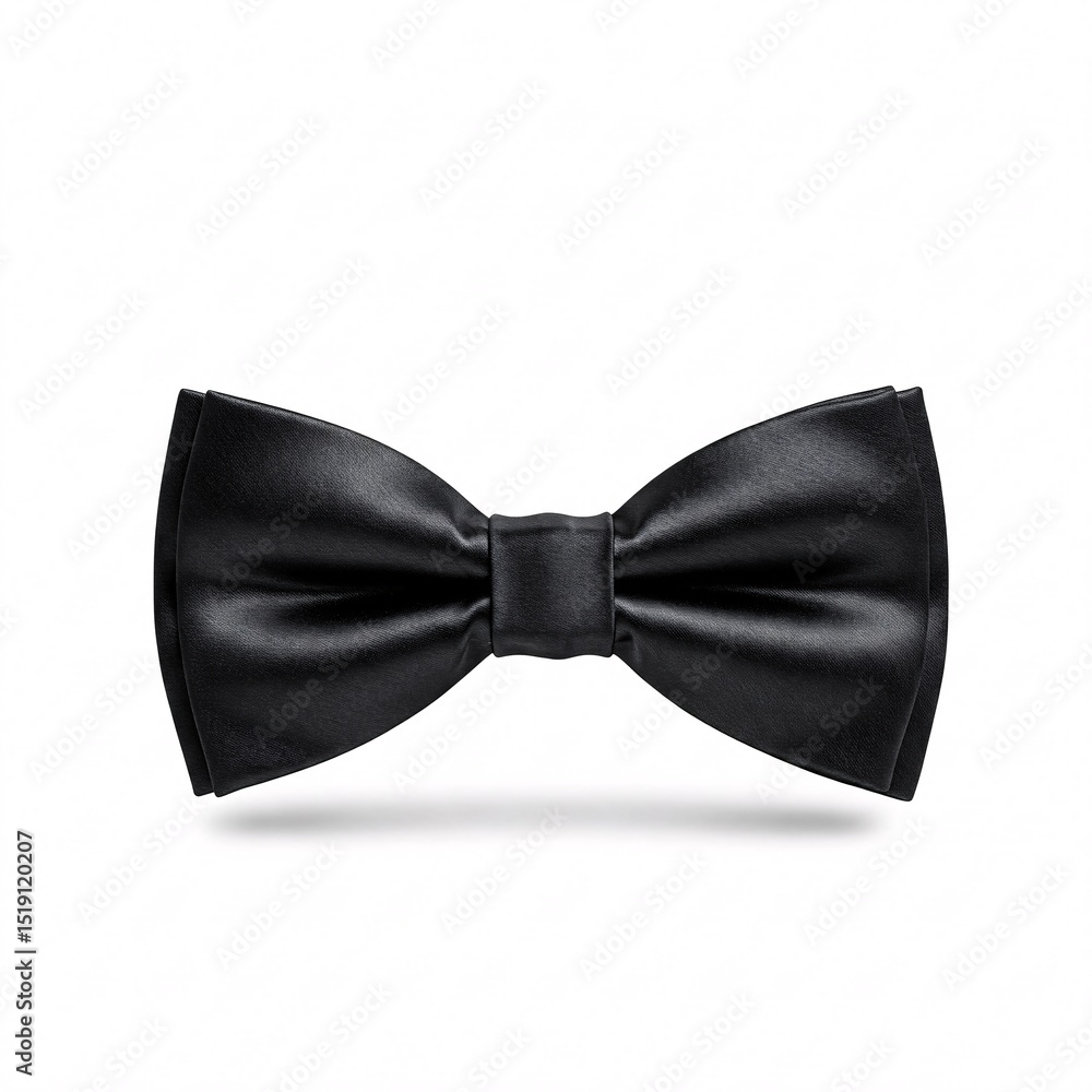A black bow tie, isolated on a white A black bow tie, isolated on a white