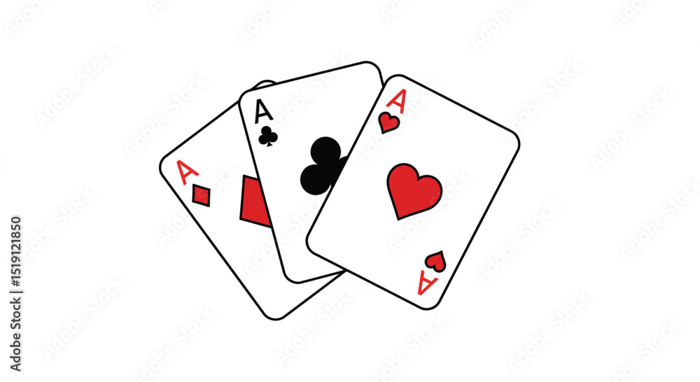 Obraz premium Playing card icon