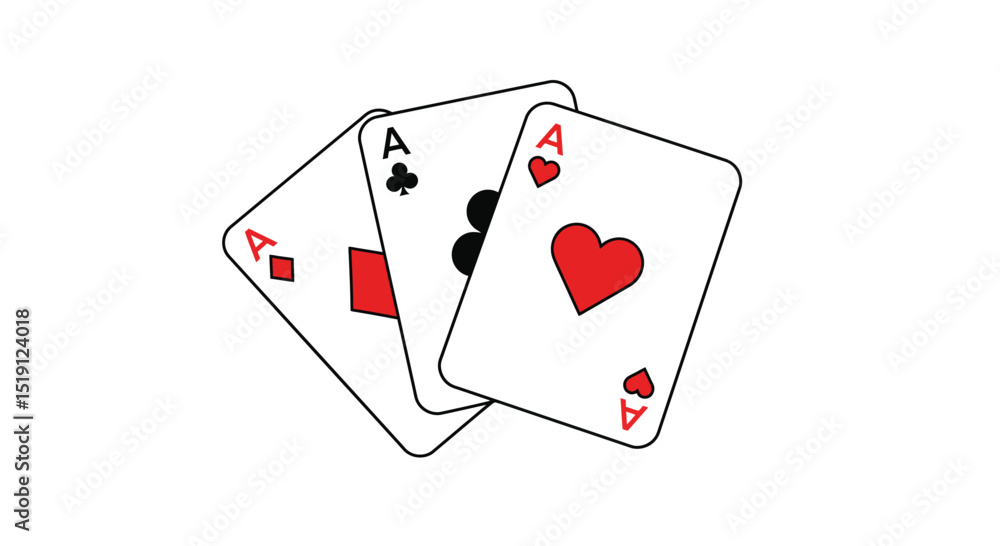 Obraz premium Playing card icon