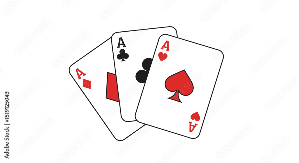 Obraz premium Playing card icon