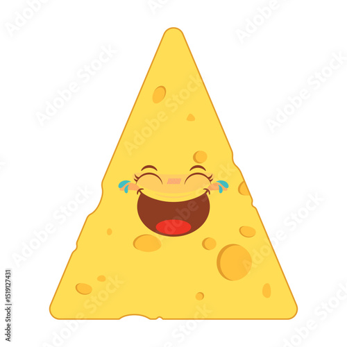 cheese laughing face cartoon cute
