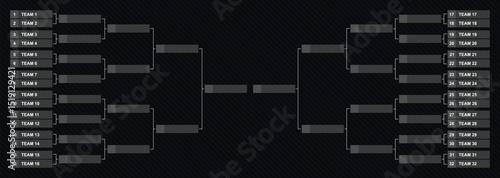 team bracket tournament design template