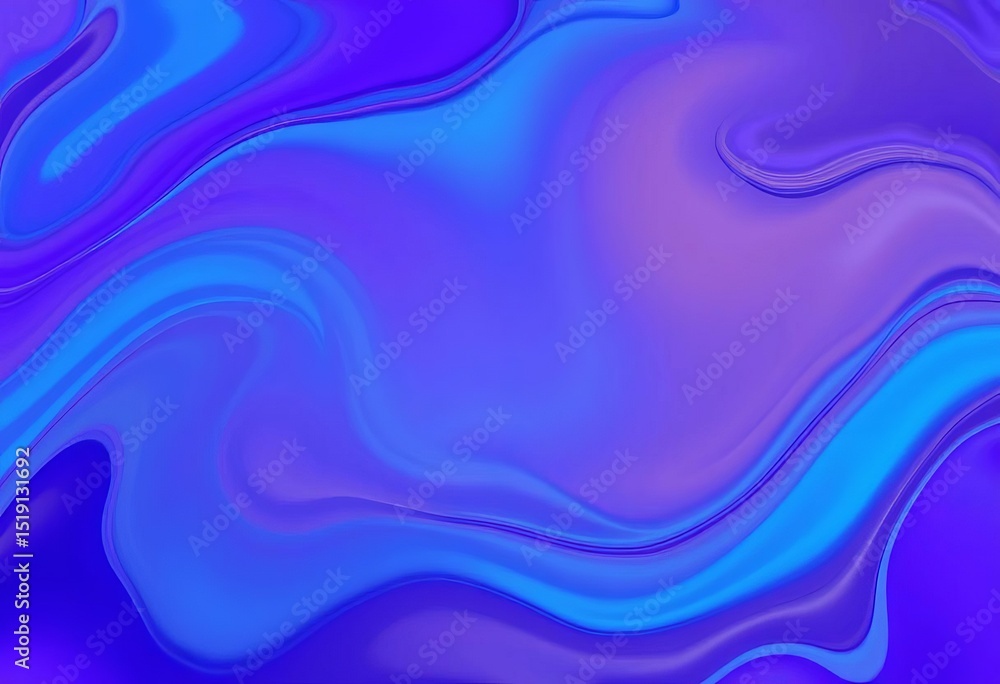 Naklejka premium Fluid blue and purple gradient, abstract swirls , ombre, motion