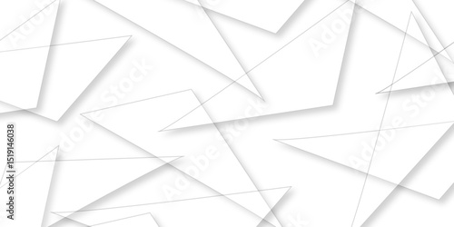 Triangular 3d, modern background Modern geometrical dynamic and seamless abstract white background. Random chaotic lines abstract geometric pattern. .graphic background dots with connections for your