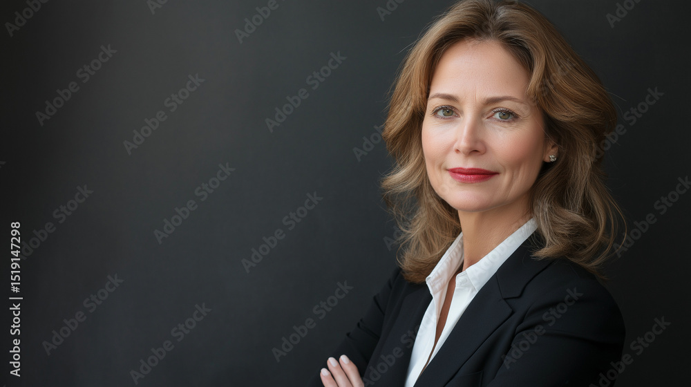 Successful business woman looking confident and smile Successful business woman looking confident and smile