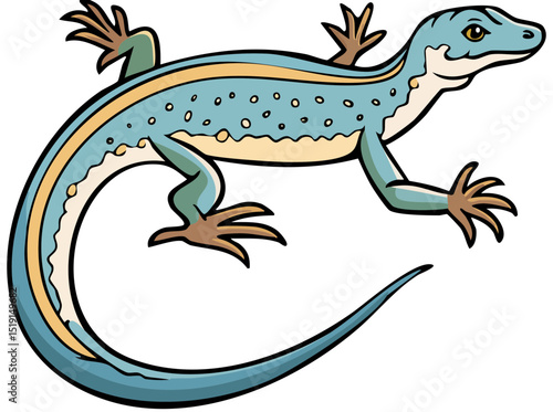 Colorful Monitor Lizard
