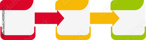 Colorful Infographic Textbox with Arrow