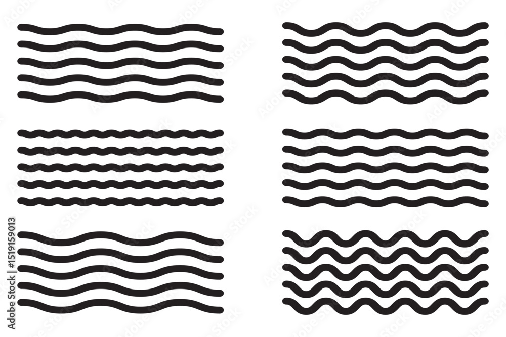 Dynamic Waves Abstract Zigzag Line Set for Creative Designs . Versatile Zigzag Line Collection for Modern Art. Vector waves. Set of wavy zigzag lines. Dynamic Waves Abstract Zigzag Line Set for Creative Designs . Versatile Zigzag Line Collection for Modern Art. Vector waves. Set of wavy zigzag lines.