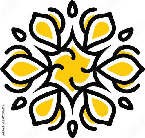 Soothing spa center mandala logo design