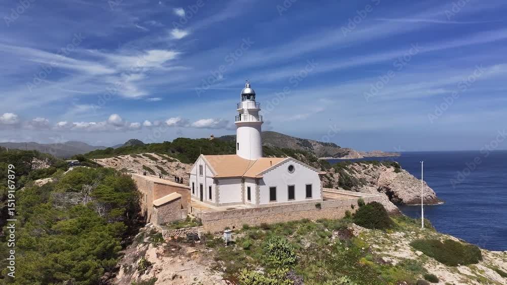 Faro de Capdepera en Mallorca, Islas Baleares, España Faro de Capdepera en Mallorca, Islas Baleares, España