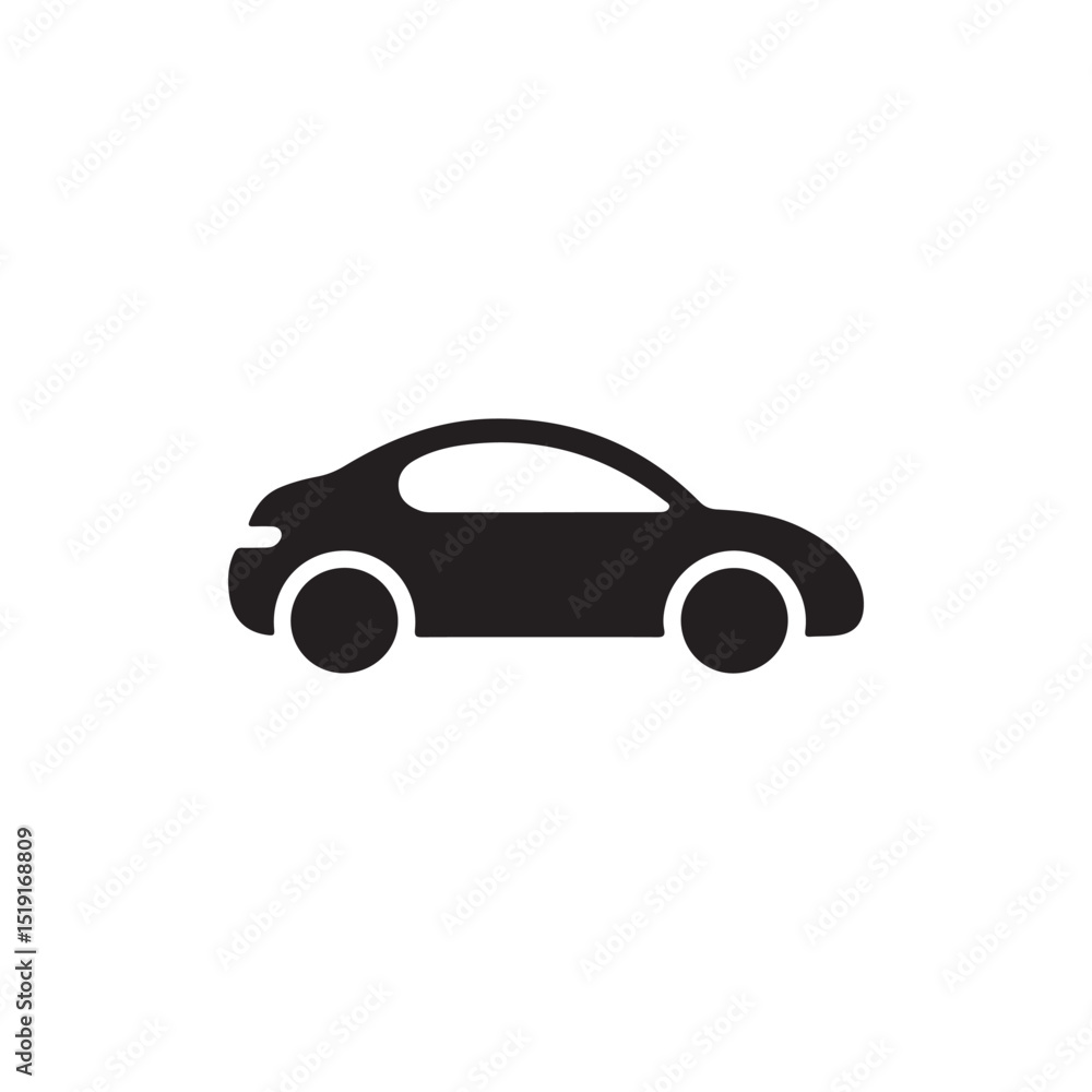Fototapeta premium Black Car Icons Set. Car Vector Silhouettes. car icon, car silhouette, car icon black car icon