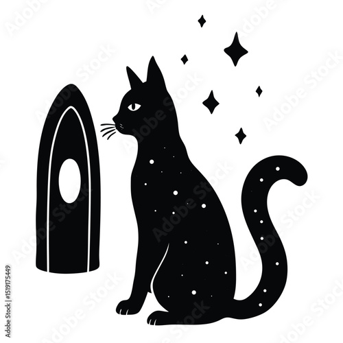 Cat Whose Purrs Open Magical Portals