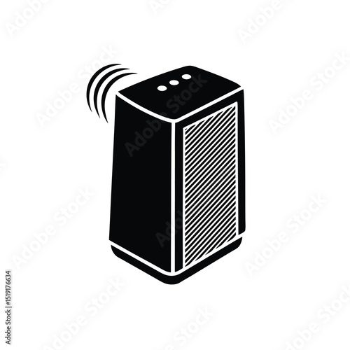 Minimalist Air Purifier Vector Design