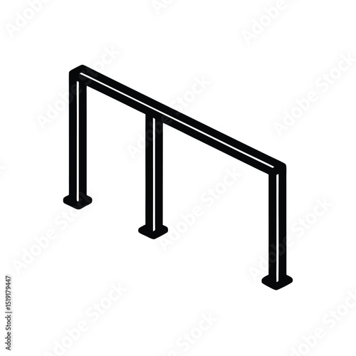 Parallel Bars Sleek Vector Design
