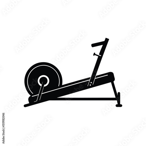 Rowing Machine Clean Vector Design