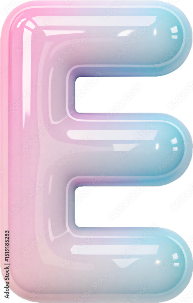 pink blue gradient-balloon alphabe-glitter letters E pink blue gradient-balloon alphabe-glitter letters E