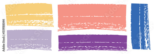 Vector brush strokes pack marker ink strokes grunge.  hand drawn stripes, smears, rectangle brush, Rectangle Brush stroke, ink paint brushes.