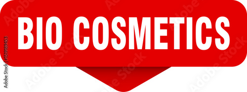 bio cosmetics sticker. bio cosmetics sign on transparent background