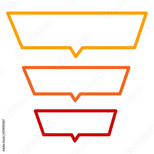 Modern Funnel Infographic for Marketing and Sales Strategy
