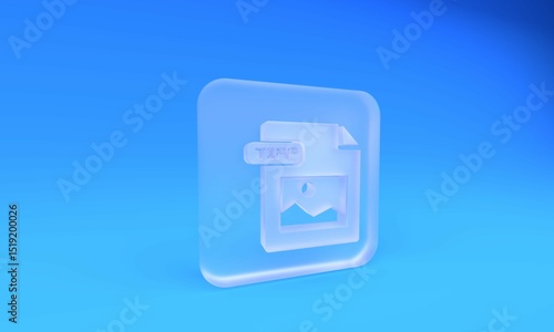 Принти на полотні Frosted glass TIFF file document