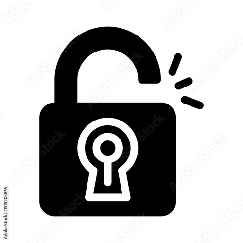 unlocking key glyph icon