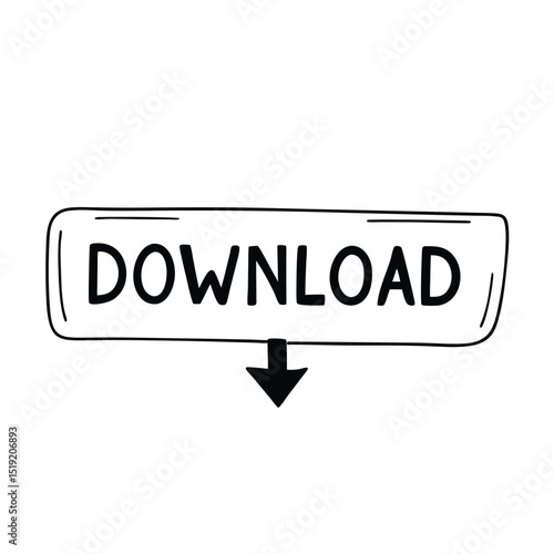 Download Icon with White Background